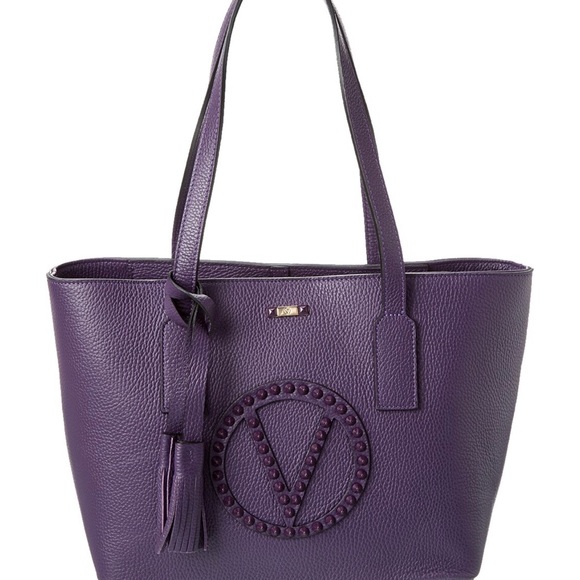 AUTHENTIC 100💯VALENTINO PURPLE TOTE 👜 - Picture 5 of 7